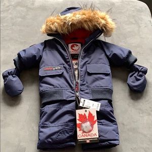 Brand New Canada weather gear snowsuit